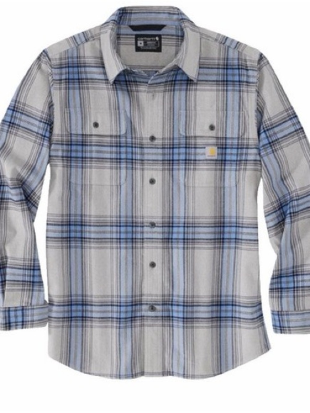 Carhartt long-sleeve loose fit plaid flannel shirt
